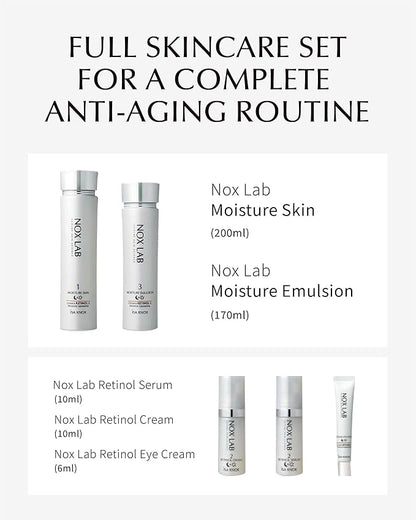 ISA KNOX Nox Lab Smart Edition gift Set (13.38 fl oz, Duo Set) - Korean Skincare, Anti-Aging, Hydrating & Firming Set for Wrinkle Care. with Smart Retino Formula, Retinol, Moisture Liposome