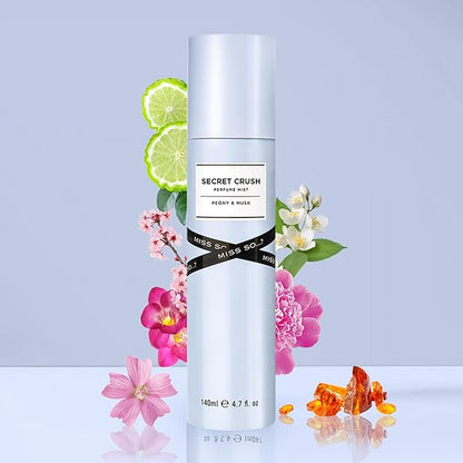 Secret Crush Perfume Mist by So...? - Woody Perfume , Floral Notes- Great Gifts - Refreshing Body Spray for Women - 4.7 oz.