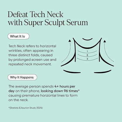 ALPYN Super Sculpt Serum, Face & Neck with Tri-Peptide Firming Complex, 1.7 oz