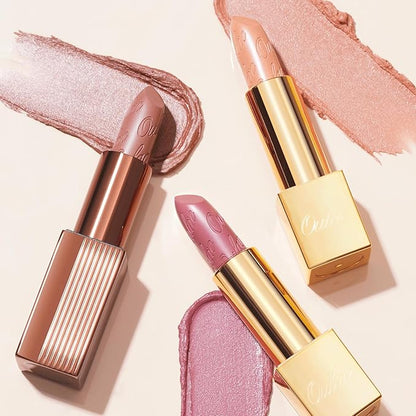 Oulac Metallic Nude Lipstick Set 3PCS, Comfortable Creamy Texture, Smooth No Grainy Feeling, Vegan & Gluten Free, Full-Coverage Lip Makeup, 3 X 4.3 g, 603+GM04+GM06