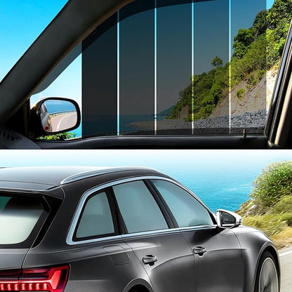 5% VLT Ceramic Car Window Tint Film - (20in * 20ft) Window Privacy Film, 99% Blocks UV & 95% IR Ray, Glare Reduction Blackout Window Film Auto Car Windshield Sun Shade Roll