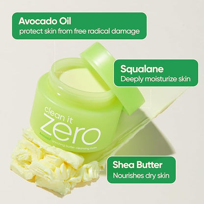 BANILA CO Clean It Zero Enriching Butter Cleansing Balm | 2-in-1 Deep Cleanse & Hydrating Mask for Moisturized Skin | Removes Waterproof Makeup & SPF | Cleansing Oil For Dry Skin (100ml/3.38 oz)