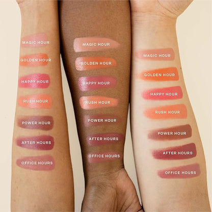 Tower 28 Beauty BeachPlease Cream Blush for Cheeks and Lips - Multi-Purpose Lip and Cheek Tint in Pink Blush - for Sensitive Skin – Color HAPPY HOUR, Luminous Finish