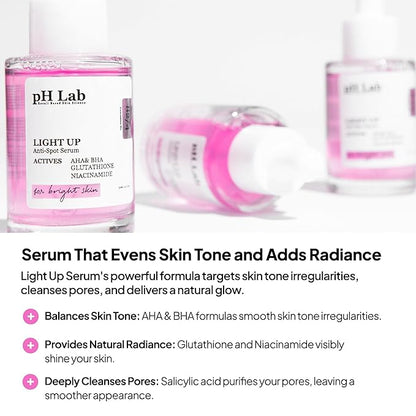 pH Lab Light Up Anti-Spot Serum, Even Skin Tone, Clean Pores, Help Prevent Blemish Formation, 1.01 Fl Oz (Pack of 1)