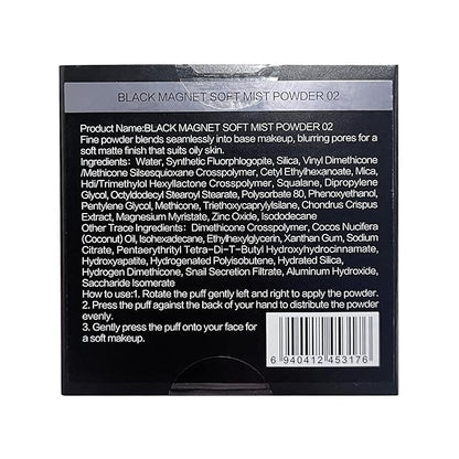 CARSLAN Waterproof Face Pressed Powder Compact, 24H Longlasting Oil Control Pressed Setting Powder Talc-Free Makeup, Shine Free, Poreless, Smooth, 02 for oily skin (0.28Oz)