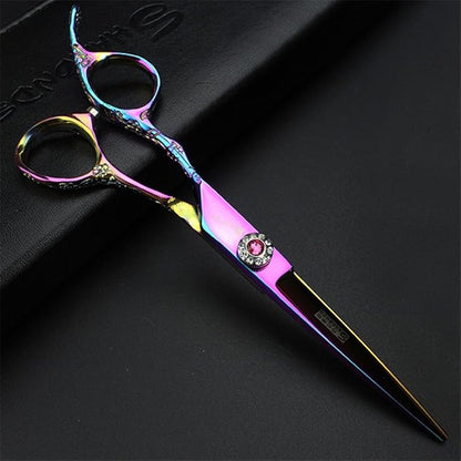 6-Inch Left Handed Hairdresser Hairdresser Scissors Set (6 inches, 2 Pieces-C)