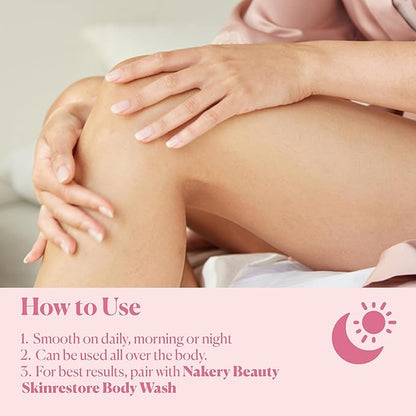 NAKERY Body Butter Anti Aging Moisturizer - Body Cream Skin Tightening Cream &Neck Firming Cream, Moisturizing Cream & Neck Tightening Cream for Body & Face Cream for Dry Skin 300ml(Blushing Blossoms)