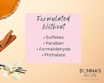 Donna's Recipe by Tabitha Brown Sweet Potato Pie Hair & Scalp Oil – Lightweight, Moisture-Rich, Soothing scalp care with Vanilla & Cinnamon (6 oz)