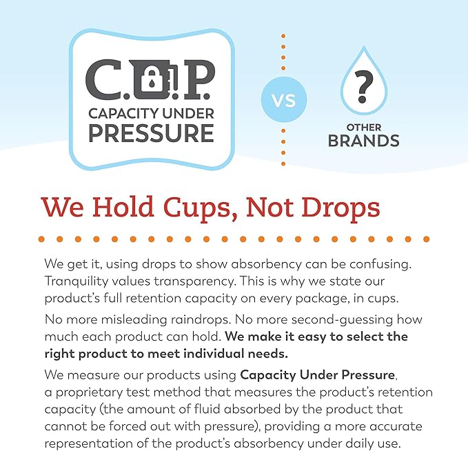 Tranquility Premium Overnight Disposable Absorbent Underwear (14 Count) - XL, 48-66 in. Waist - Maximum Absorbency, All-Night Sleep, Breathable Comfort, Adult Diapers