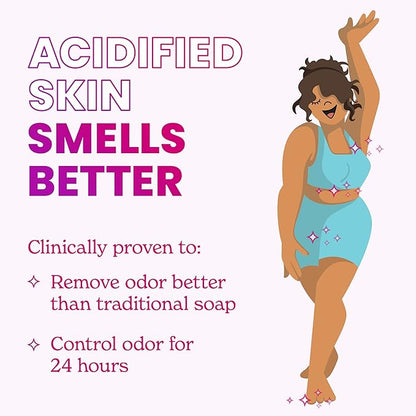 Lume Acidified Body Wash 5 Pack Minis - 24 Hour Odor Control - Moisturizing Formulated Without SLS & Parabens - 1.5 ounce Tubes (Clean Tangerine, Lavender Sage, Peony Rose, Toasted Coconut, Unscented)