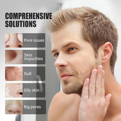 JVR Peel Off Face Mask, Blackhead Remover Mask for Men, Charcoal Peel Off Black Mask, Facial Mask Purifying and Deep Cleansing for All Skin Types 8.46 OZ