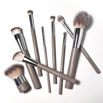 Sandstone Scandinavia Soft Collection Makeup Brush - Professional Premium Flat top Foundation brush for applying and blending liquid foundation. Ultra soft bristles. Vegan brush for all skin types