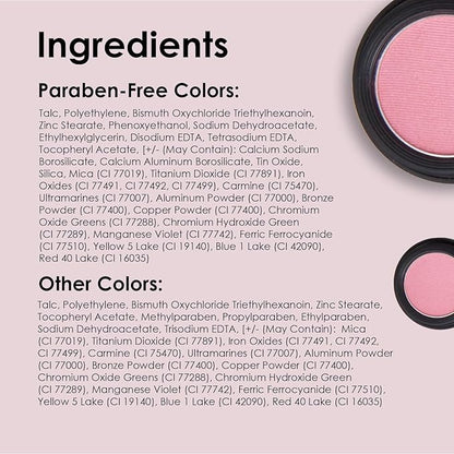 Vera Moore Eyeshadow, Highly Pigmented Eyeshades and Textures, Provide Bold and Lasting Looks, Suitable for Any Event, Easily Blendable Eye Makeup in Multiple Shades. (Pink)