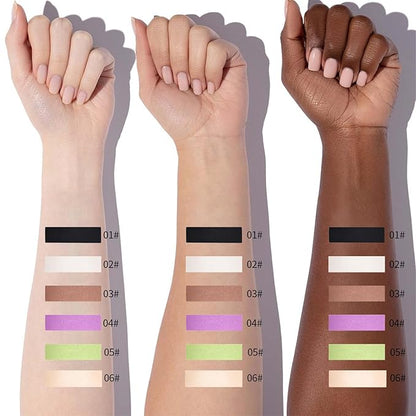 Erinde Single Beige Matte Eyeshadow Palette, Velvet Eye Shadow Compact Powder Primer Base Makeup, Neutral Nudes Matte Pressed Powder Eye Shadow Palette, 06# Beige