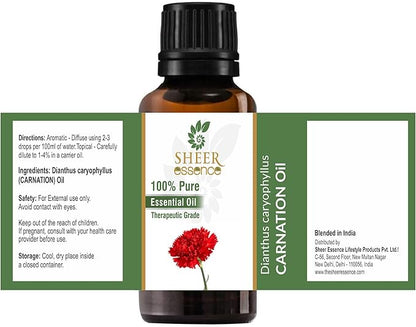 Carnation Oil 100% Pure Undiluted Natural Uncut Therapeutic Grade Steam Distilled Essential Oils for Skin, Hair and Aromatherapy 5000ML
