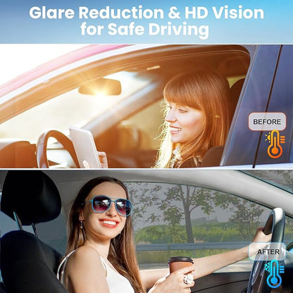 Car Window Tint 20% VLT 36" in x 100'Ft Nano Ceramic Window Tint Roll, 2 Ply Automotive Window Tint Privacy Film for Car Sun Protection, UV & Heat Blocking and Scratch Resistant