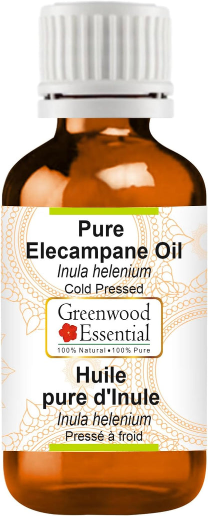 Greenwood Essential Pure Elecampane Oil (Inula helenium) Cold Pressed 50ml (1.69 oz)