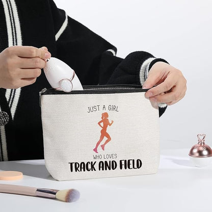 Running Gifts Running Pouch Bag for Women Running Lovers Gifts Running Makeup Bag Birthday Christmas Running Gifts for Her Female Friend Sister Coworker BFF Besties