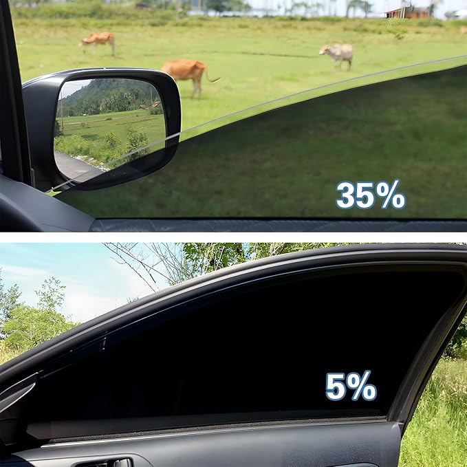 Window Tint Film for Cars, 5% VLT 29.5in x 15Ft Ceramic Window Tints, Blocks 99% UV & IR Rays, Heat Resistant Anti Glare Film for Windshield, Scratch Resistant Sun Shade Auto Tint Roll