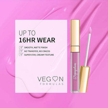 Pink Lipstick Matte for Women Superstay Long Lasting Lipstick Smudgeproof Liquid Lipsticks Cruelty Free Lip Makeup (DM26 Baby Pink)