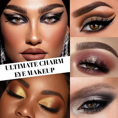 evpct 12 Colors Matte Shimmer Pressed Eye Shadow Palette Makeup for Women, Beige Light Neutral Nude Brown Cocoa Taupe Black Smoky, Silver Bronze Gold Rose Champagne Shimmer, Eyeshadow Contour Palette