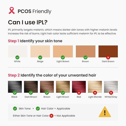 IPL Laser Hair Removal for Women and Men, 25J Triple-Pulse Permanent Hair Removal Device for Ingrown & Coarse Hair, 37°F Painless Sapphire Ice Cooling Hair Removal for Legs, Facial, Armpits, Bikini