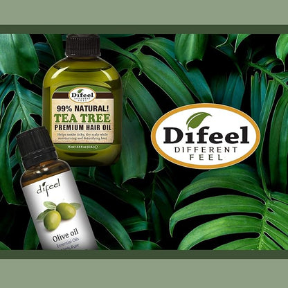 Difeel Premium 99% Natural Deep Conditioning Coconut Hair Oil 2.5 ounce