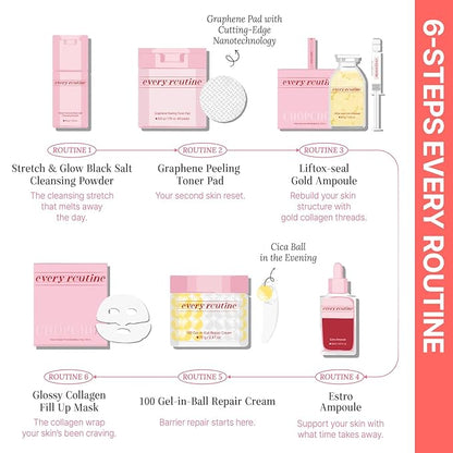 Glossy Collagen Fill Up Mask, Hydrating Hydrogel Face Mask, Firming, Elasticity, Radiance, Anti-Aging Skincare, Korean Beauty, Self Care Gift for Women | 1.48oz (42g) x 4ea