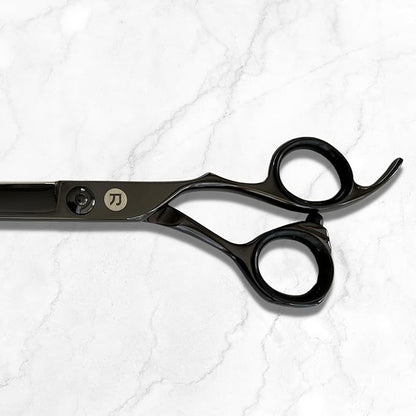 Saki Shears 7 Inch Katana Hair Cutting Scissors for Professionals - 440C Steel With Black Titanium Finish (7" Hair Cutting Shears)