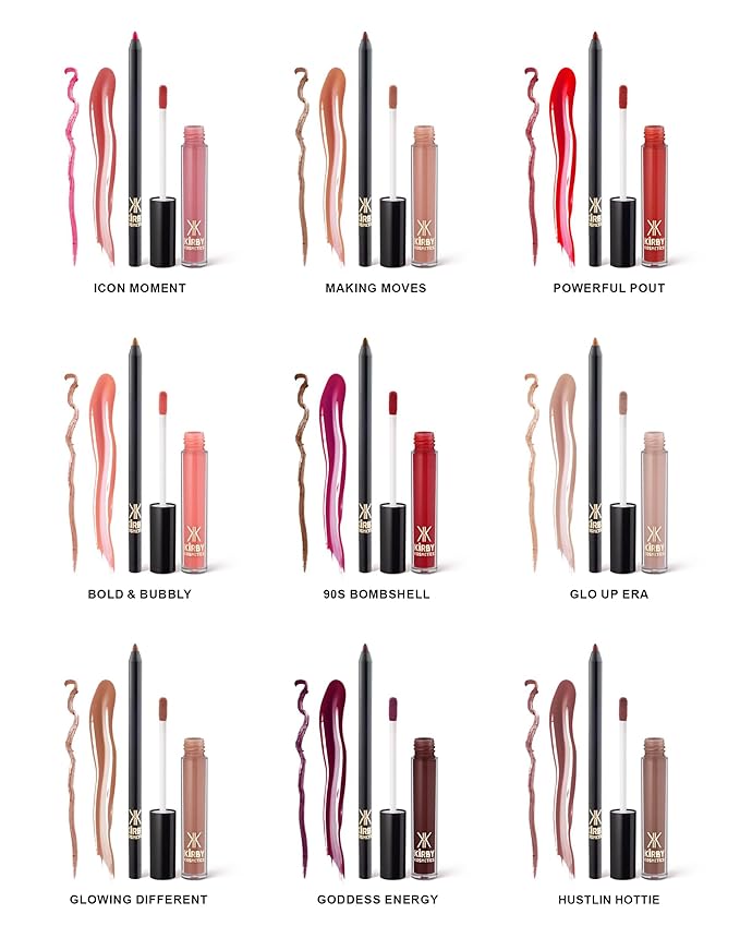 Lip Kit Duo – Icon Moment- TikTok-Viral Precision Liner & Glossy Liquid Lipstick, Clean 2-Step Set with Hydrating Long-Wear Color – Bold Inclusive Beauty for Everyday Konfidence