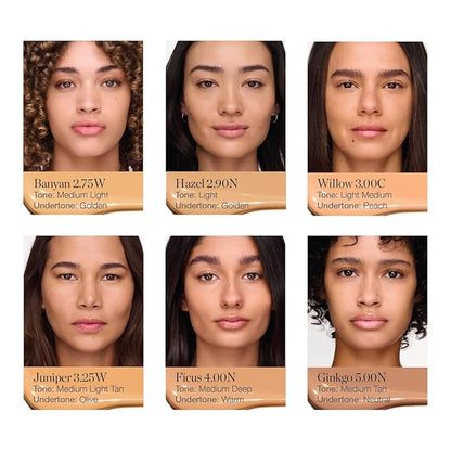 Ogee Complexion Perfecting Under Eye Concealer - Certified Organic Full Coverage Concealer - Buildable Coverage - HAZEL 2.90N - Light (Golden Undertones)