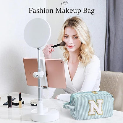 YOOLIFE Graduation Gifts for Teen Girls - Personalized Graduation Gifts for Her, Graduation Party Favor, Monogram Initial Makeup Bag for Teen Girl Gifts Trendy Stuff, Girls Makeup Toiletry Bag G