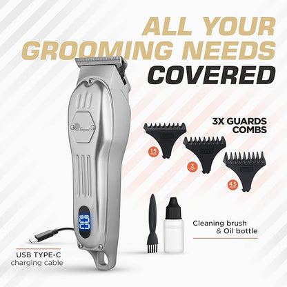 Fagaci Professional Hair Trimmers for Men, Zero Gap Trimmer with Powerful Motor, Hair Detailer Trimmer Cordless, Hair Edger for Barber