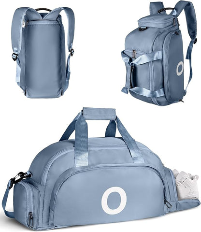 Teen Girl Gifts Trendy Stuff, Initial Gym Bags with Shoe Compartment, Dance Bag for Girls, Monogram Kid Overnight Bags, Travel Duffle Tote-Engagement Gift for Daughter (Letter O)