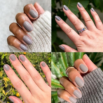 Olive & June Long Lasting Nail Polish | Plump, Gel-Like Finish No Lamp Needed | Lasts up to 10 days | Salon-Quality Color at Home | 15-Free, Vegan & Cruelty-Free Chip-Resistant Shine | AW Warm Grey