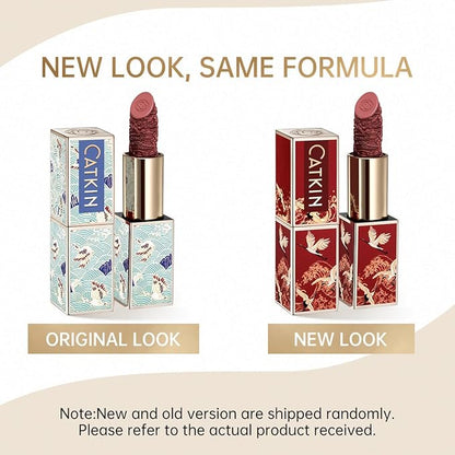 Catkin Moist Lipstick Hydrating High Impact Color Infused with Vitamin E and Avocado Oil Smooth Soft Texture Long Lasting Matte Finish 168
