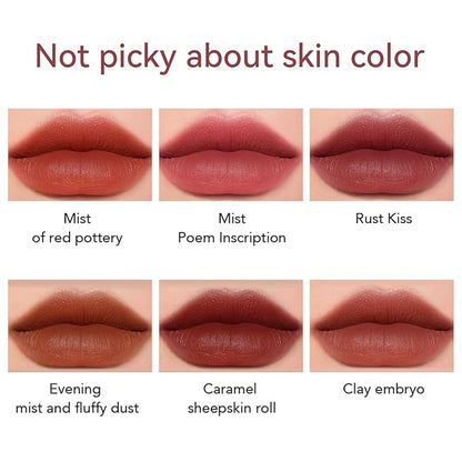 Matte Lipstick for Women, Long Lasting Moisturizing Lip Stain, Waterproof Lip Color Makeup (Carmine Red)