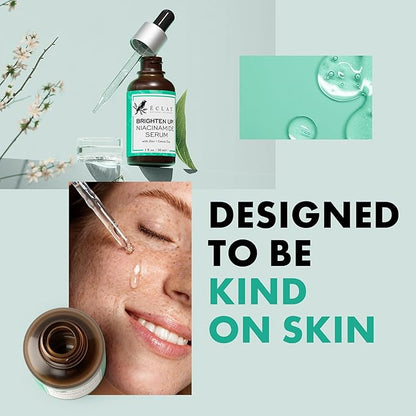 Eclat Skincare Clarifying Niacinamide Serum - 12% Niacinamide with Zinc PCA & Hyaluronic Acid - Hydrating & Soothing Formula - Facial Serum for Minimizing Pores and Improving Skin Texture 1 Fl Oz