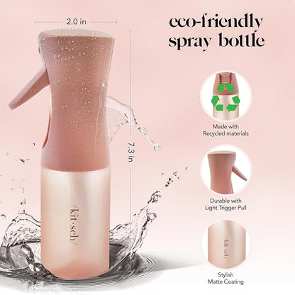 Kitsch Continuous Spray Bottle for Hair – Fine Mist Water Mister & Water Spray Bottle – Recycled Hair Spray Bottle – Spray Bottles for Cleaning, Styling, Plants & More – Terracotta, 150ml