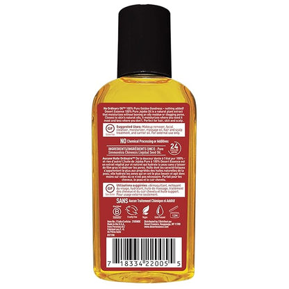 Desert Essence 100% Pure Jojoba Oil – 2 Fl Oz Moisturizer for Hair, Skin & Scalp | Makeup Remover & Aftershave Hydrator, Non-GMO, Vegan, Cold-Pressed, Anti-Flakiness & Non-Clogging Beauty Elixir