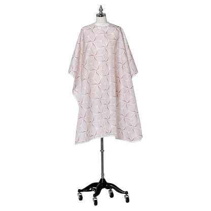 Fromm Professional Client Hair Styling and Hair Cutting Cape, Water and Stain Repellent Teflon Coating for Shampoo Bowl and Wet/Dry Cutting, 44" x 58", Petals