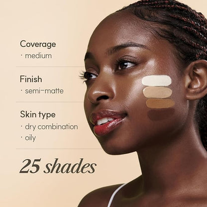 THE FACE SHOP Ink Lasting Liquid Foundation, Full Coverage, 72‑Hour Wear Semi‑Matte Finish, Makeup with Bakuchiol, N110 Buttercream, 0.84 Fl. Oz.
