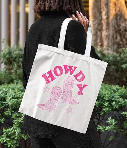Cowgirl Western Tote Bag For Women, Cute Tote Bags, Cowgirl Accessories for Women, Western Gift
