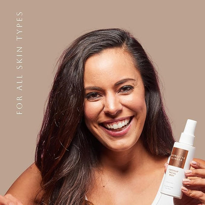 Georgette Klinger Coconut Facial Mist - Hydrating, Long-Lasting Makeup Setting Spray with Moisturizing Antioxidants for Dewy Matte Face, Protects and Plumps Dehydrated Skin - 4.2 oz