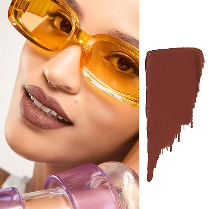 Gerard Cosmetics HydraMatte Liquid Lipstick Mudslide, Brown Lipstick with Matte Finish, Long Lasting and Non Drying, Super Pigmented Fully Opaque Lip Color