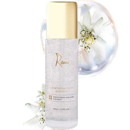 Roiii Light Bulb Glow Essence Serum - Vitamin C + Niacinamide + Hyaluronic Acid - Brightening Face Essence for Glowing Skin - Neck Reduce Dark Spots & Even Skin Tone 3.52 FL.OZ