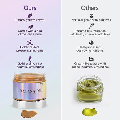 Batana Oil for Hair Growth Dr Sebi Organic – 100% Natural & Chemical-Free – Aceite De Batana-Scalp Moisturizer, Hair Loss Treatment Hair Oil Mask for Thicker, Healthier Hair – 5.64 oz