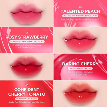 lilybyred Bloody Liar Coating Tint | Korean Glossy Lip Stain, Vivid & Juicy Color, Syrupy Shine, Moisturizing, Long-Lasting & Smudge-Proof, Non-Sticky, Lightweight, 0.14 oz. (01 Soft Apricot)
