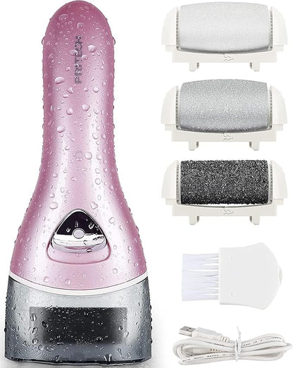 Electric Foot Callus Removers Rechargeable, Portable Electronic Foot File Pedicure Tools, Electric Callus Remover Foot Scrubber Kit, Professional Foot Care Ideal Gift for Dead, Hard Cracked Dry Skin