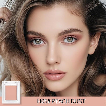 Erinde Single Matte Eyeshadow Palette, Velvet Eye Shadow Compact Powder Natural Makeup, Long-Lasting Eye Makeup, Ultra-Blendable, Pigmented Color, Vegan Formula, H05 Peach Dust